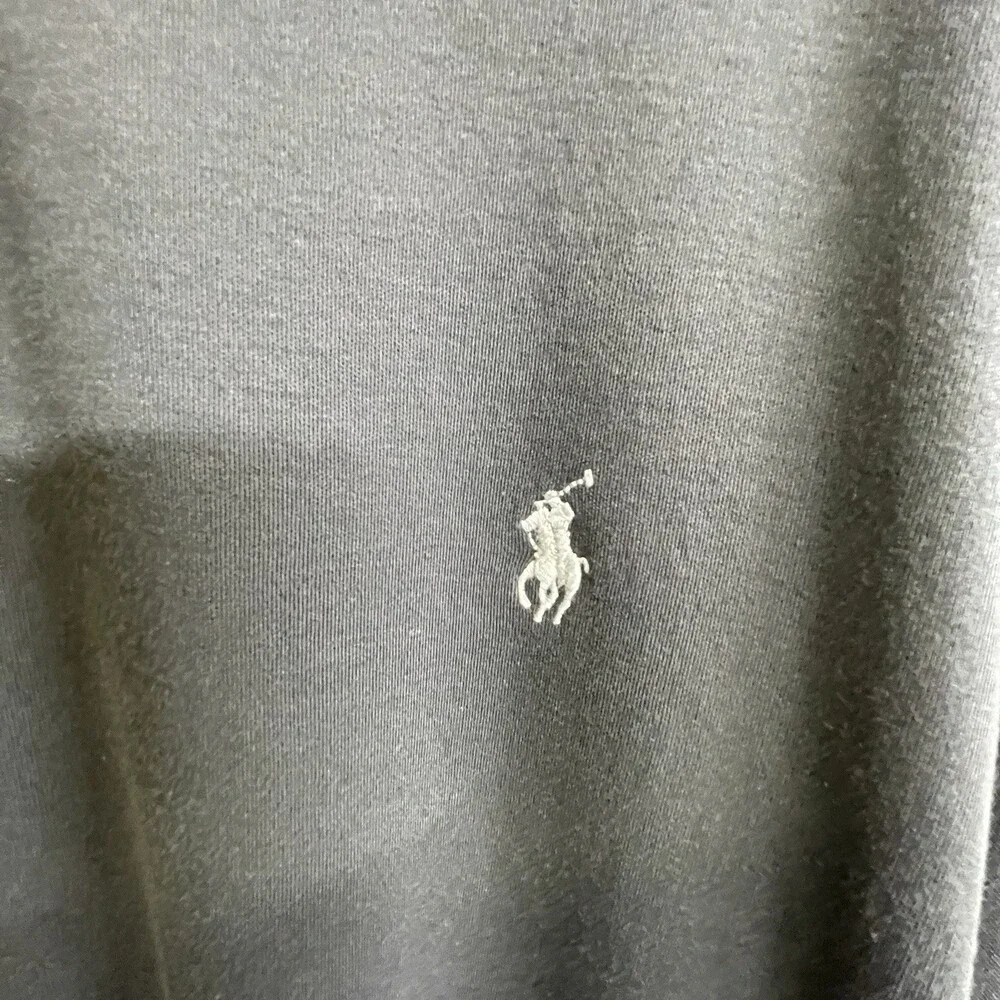 Polo Ralph Lauren Mens 2XB Big Charcoal Gray Polo Shirt White Pony 100% Cotton